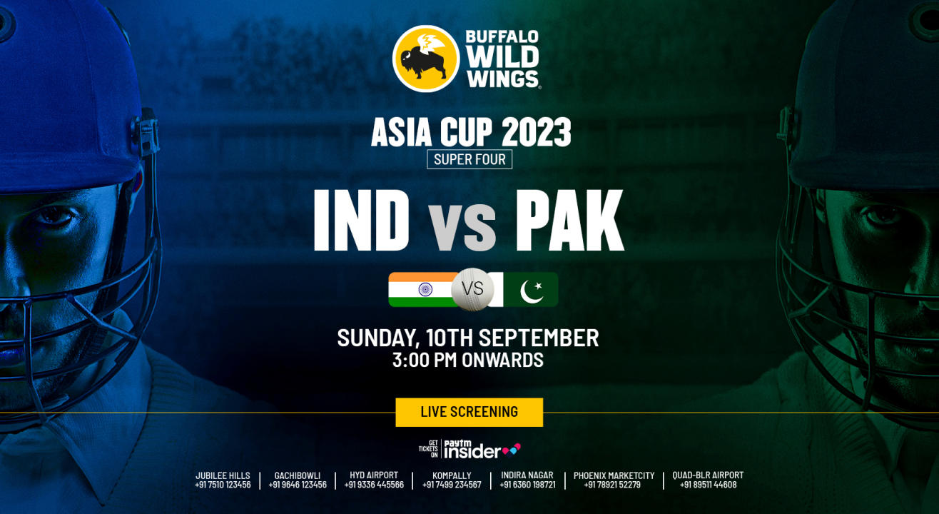 India vs Pakistan ASIA CUP Live Screening - BWW Gachibowli