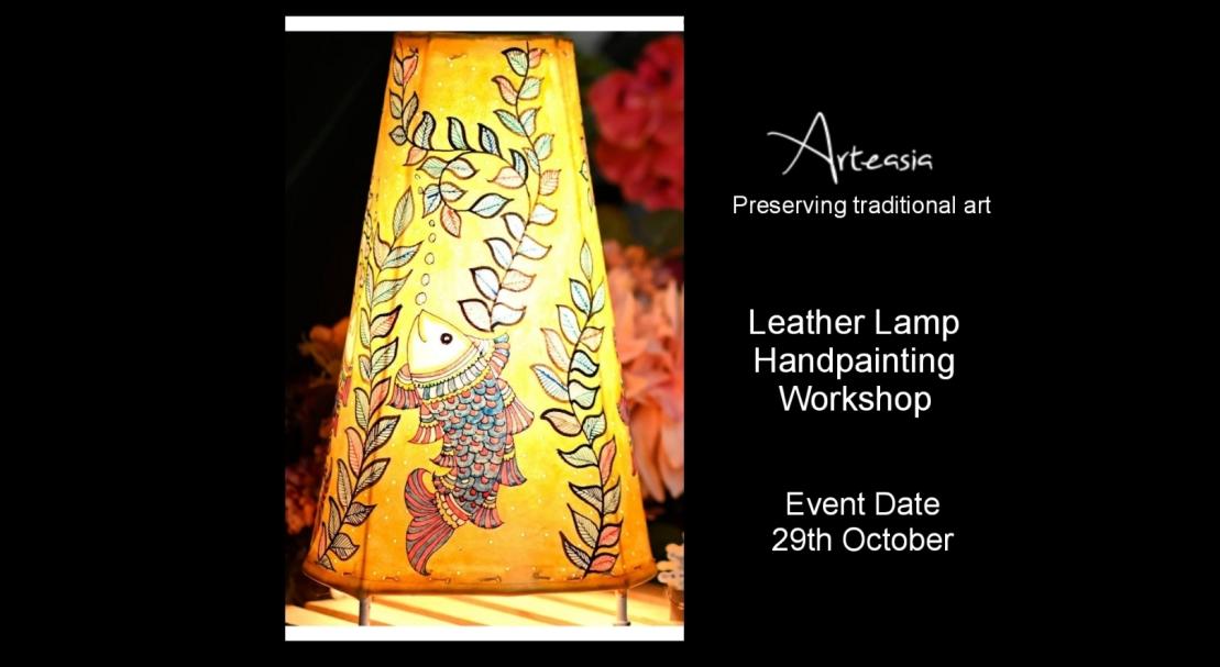 Leather Lamp Traditional Hand Painting Art Workshop