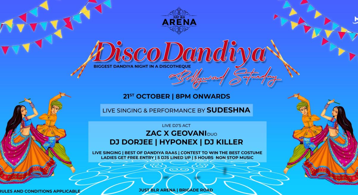 Disco Dandiya - Bollywood Saturday Night | Navratri 2023