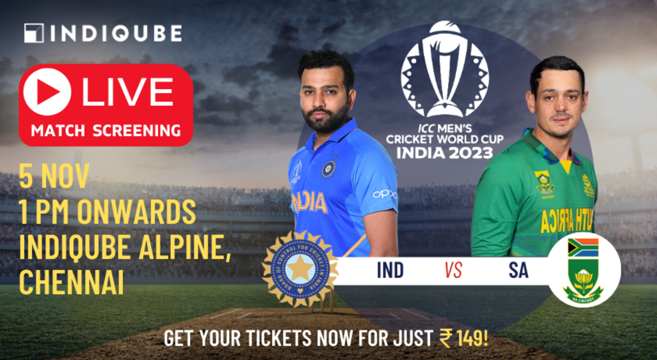 India vs South Africa ICC Cricket World Cup 2023 (Live Screening)