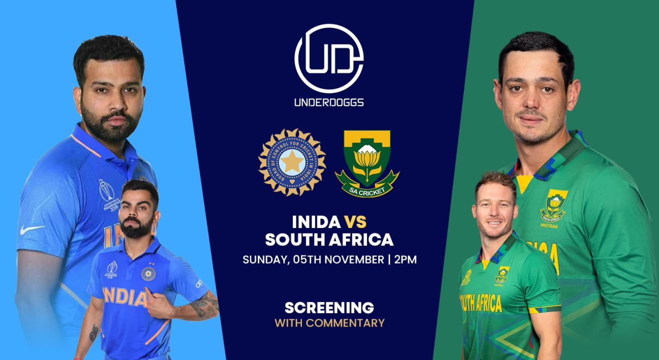 India vs South Africa - Live Screening with Commentary 