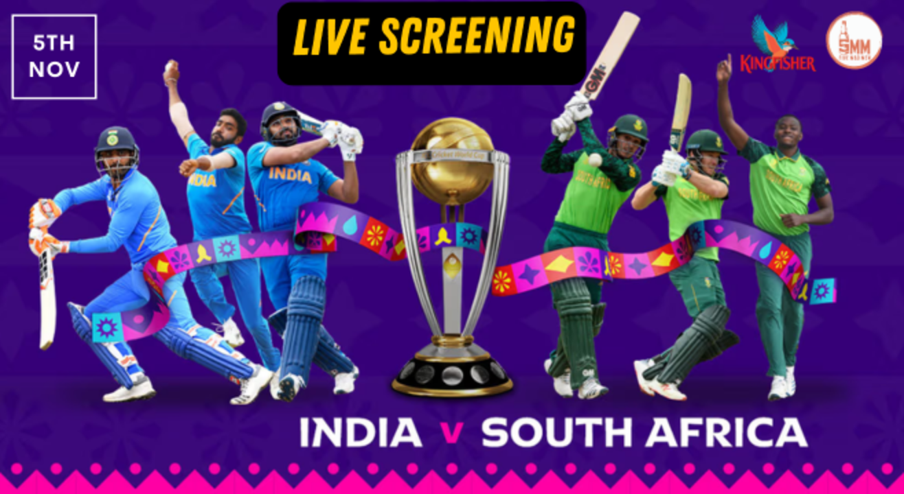 World Cup Screening at Five Mad Men I India Vs South Africa