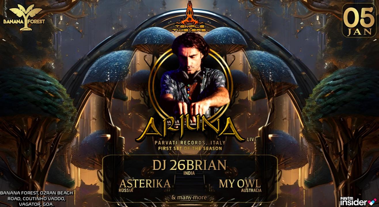 Arjuna live  in Goa ,Dj26brian,Asterika n more