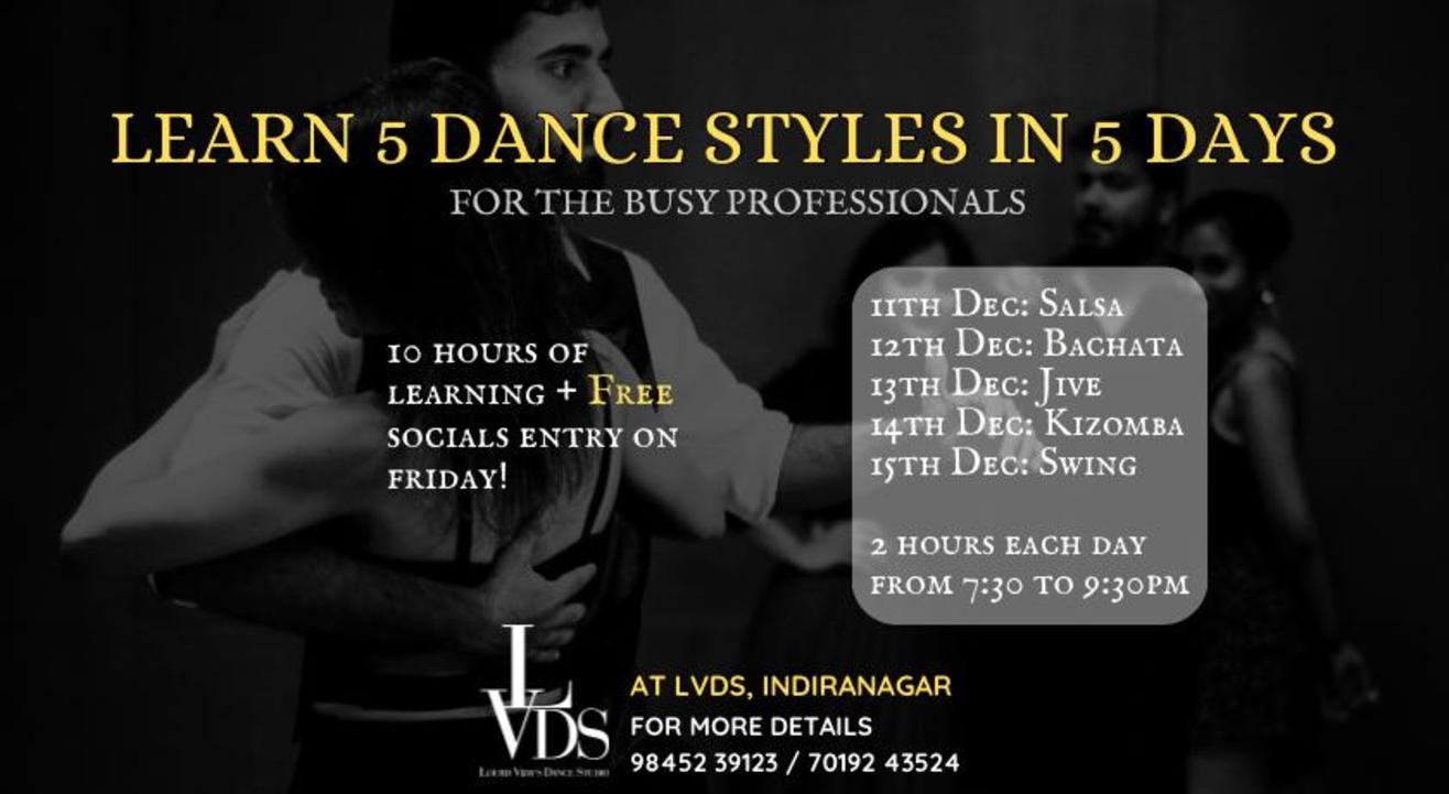 Learn 5 Dance Styles In 5 Days