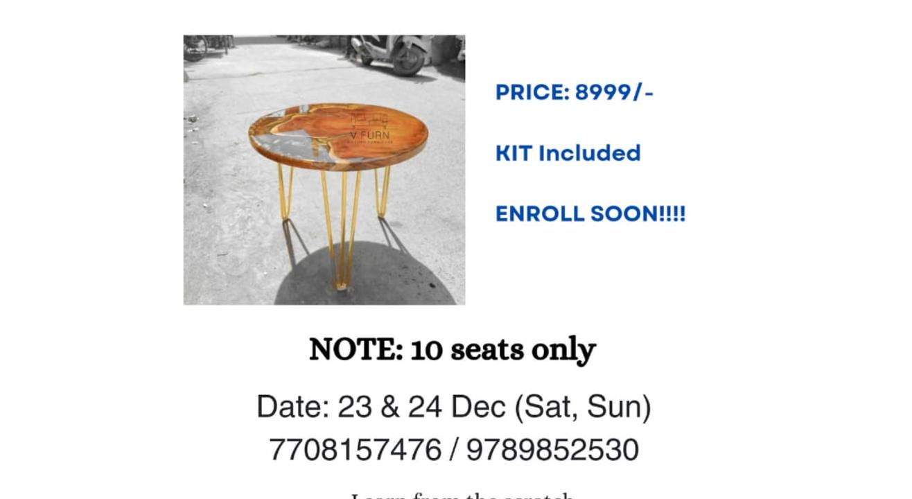 Epoxy Table  Making Workshop