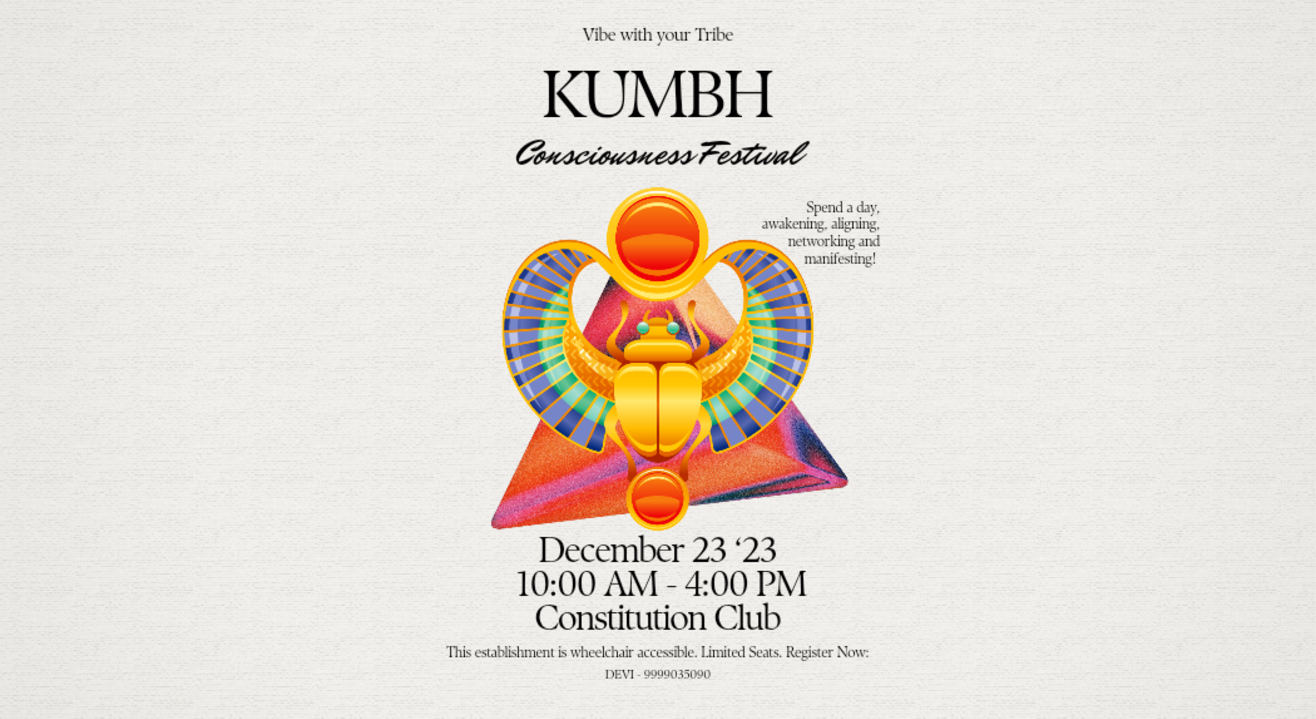 Kumbh -Consciousness Festival | Christmas 2023