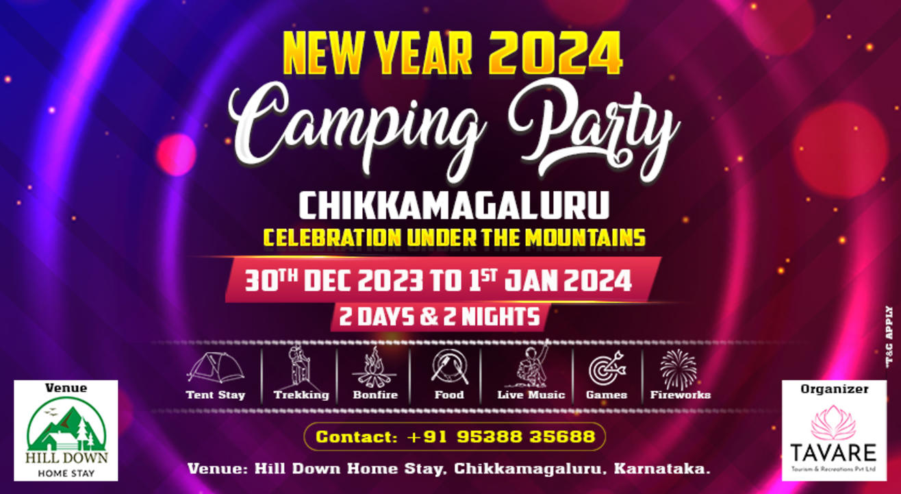 New Year Camping Party 2024 - Chikkamagaluru | NY 2024