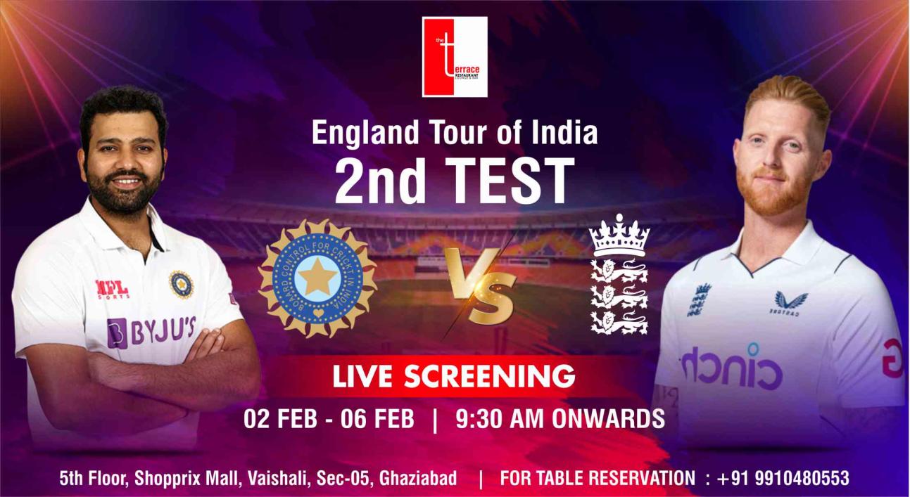 India vs England 2nd Test Match (Screening)