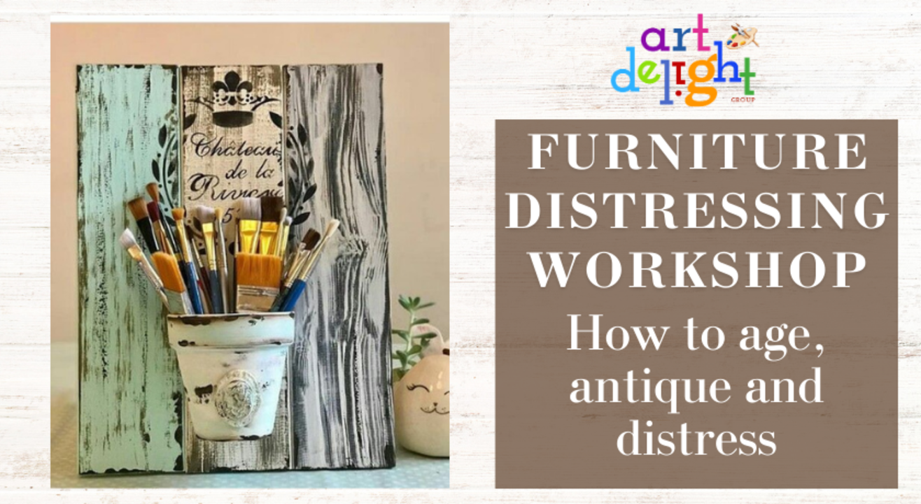 Furniture distressing workshop by ArtDelight