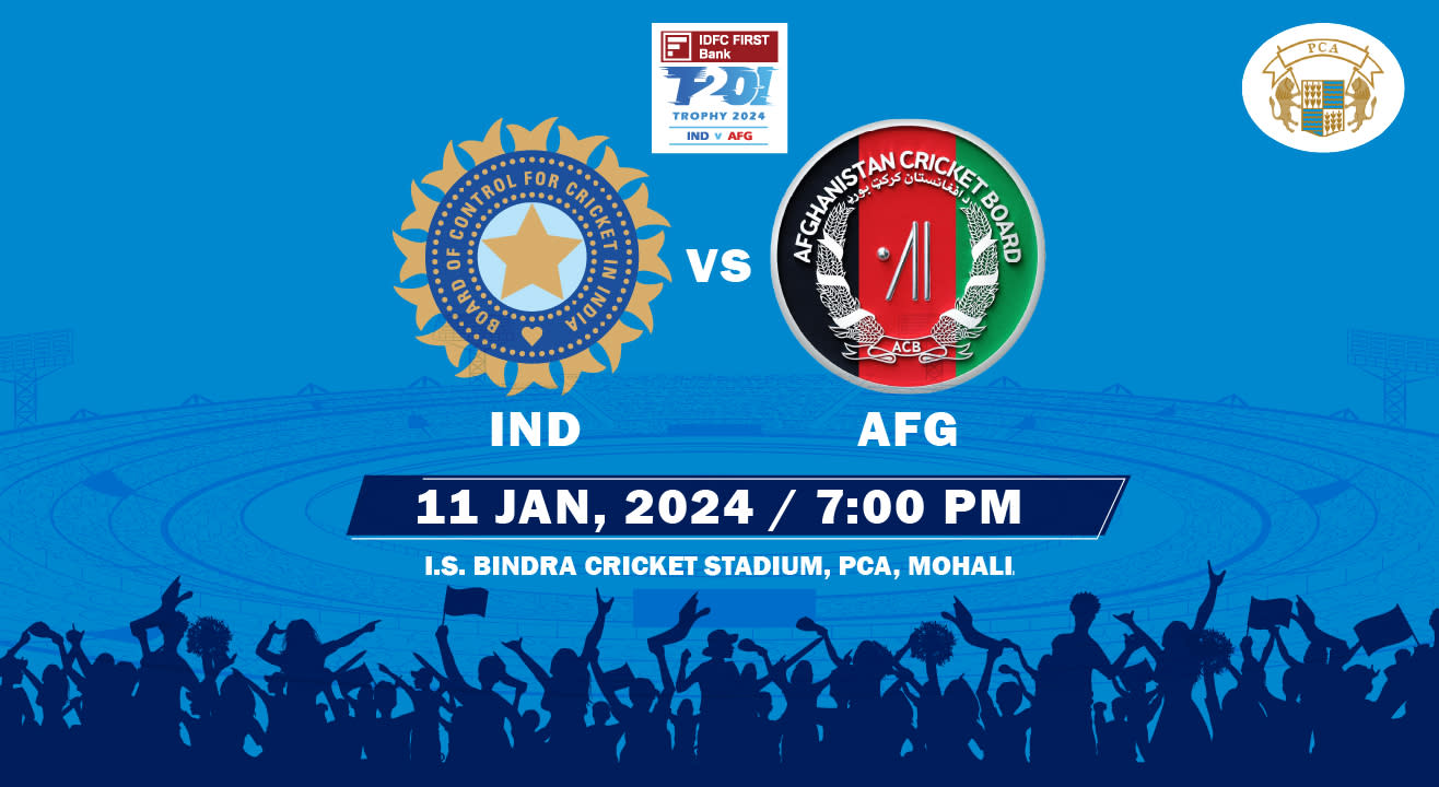 IDFC FIRST Bank T20I Trophy, 1st T20I: India vs Afghanistan, Mohali