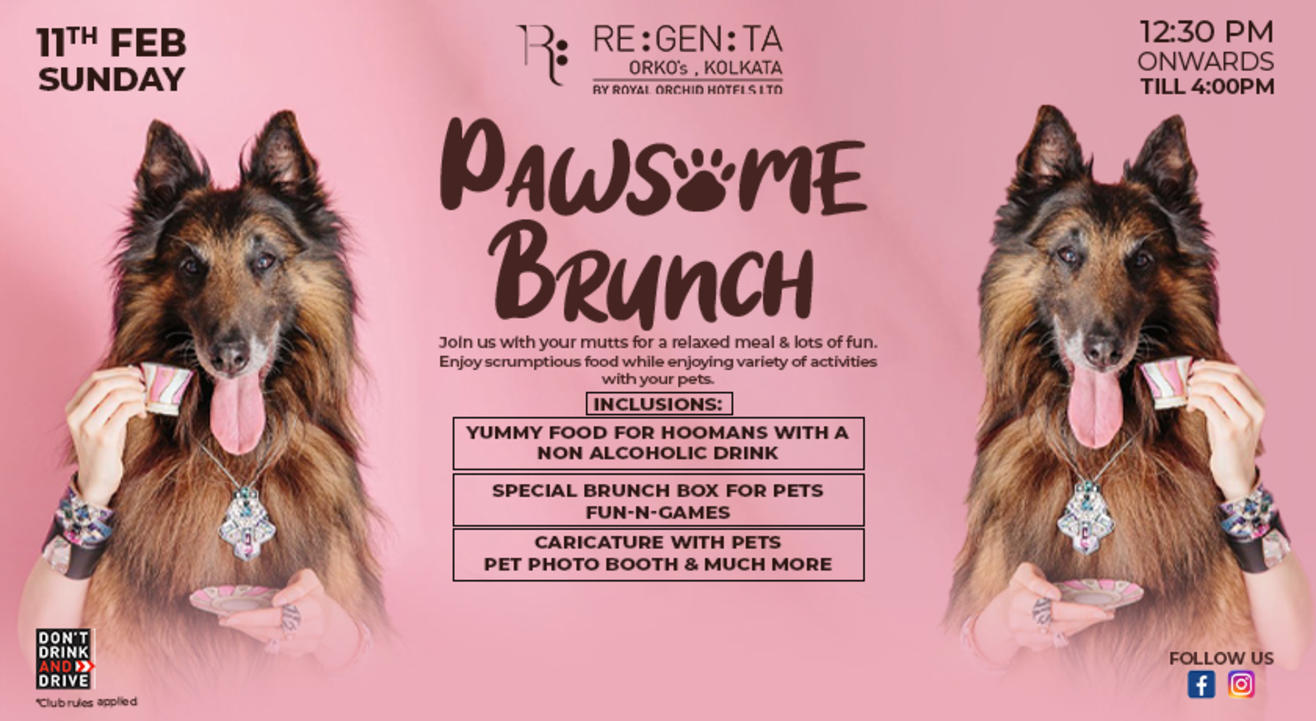 PAWSOME BRUNCH  ( DJ | GAMES | MOCKTAILS | YUMMY FOOD )