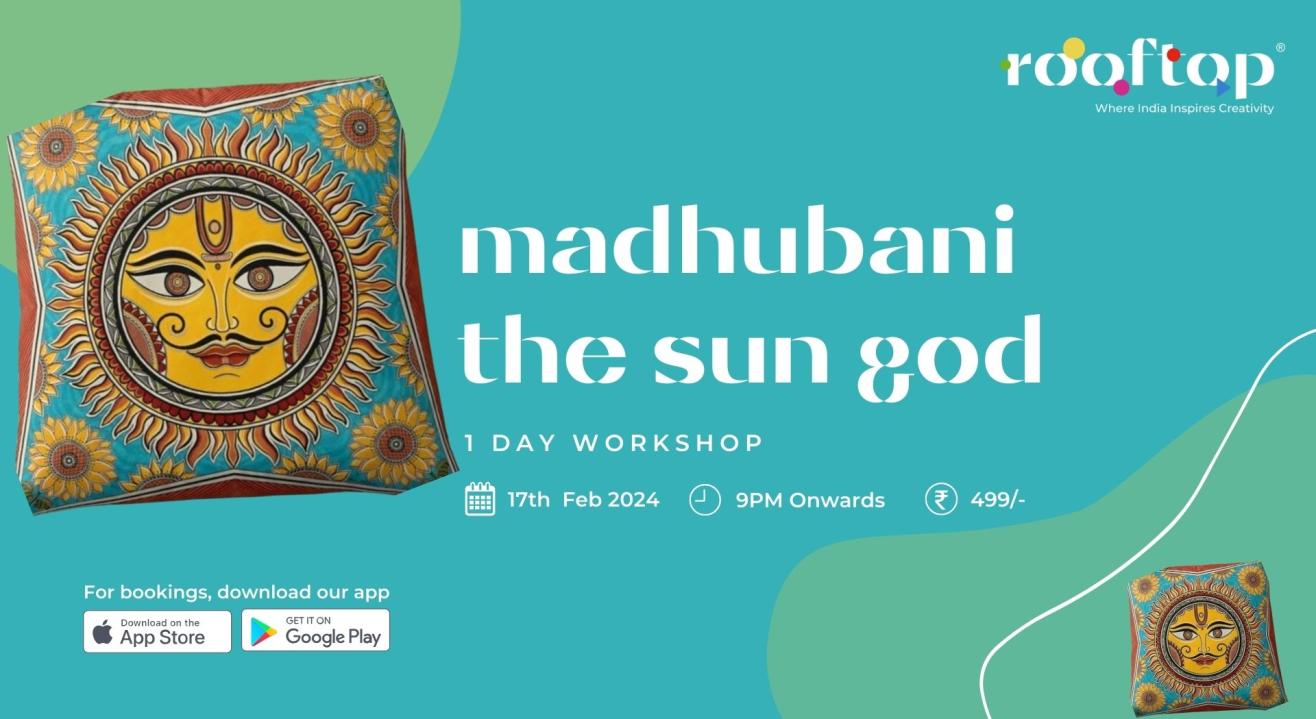 Madhubani Painting the Sun God