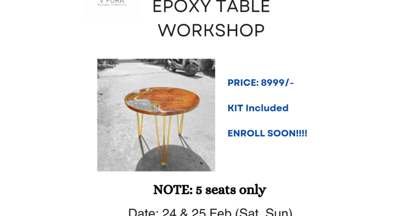 Epoxy Table making 1workshop 