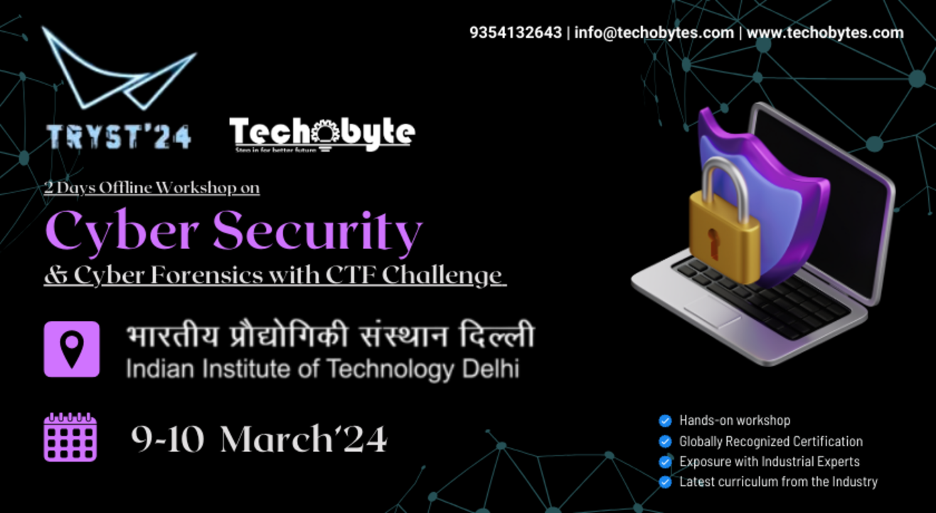 CYBER SECURITY WITH CTF CHALLENGE WORKSHOP AT IIT DELHI