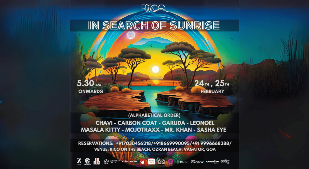 Digital Dialogue presents In Search of Sunrise at Rico on The Beach