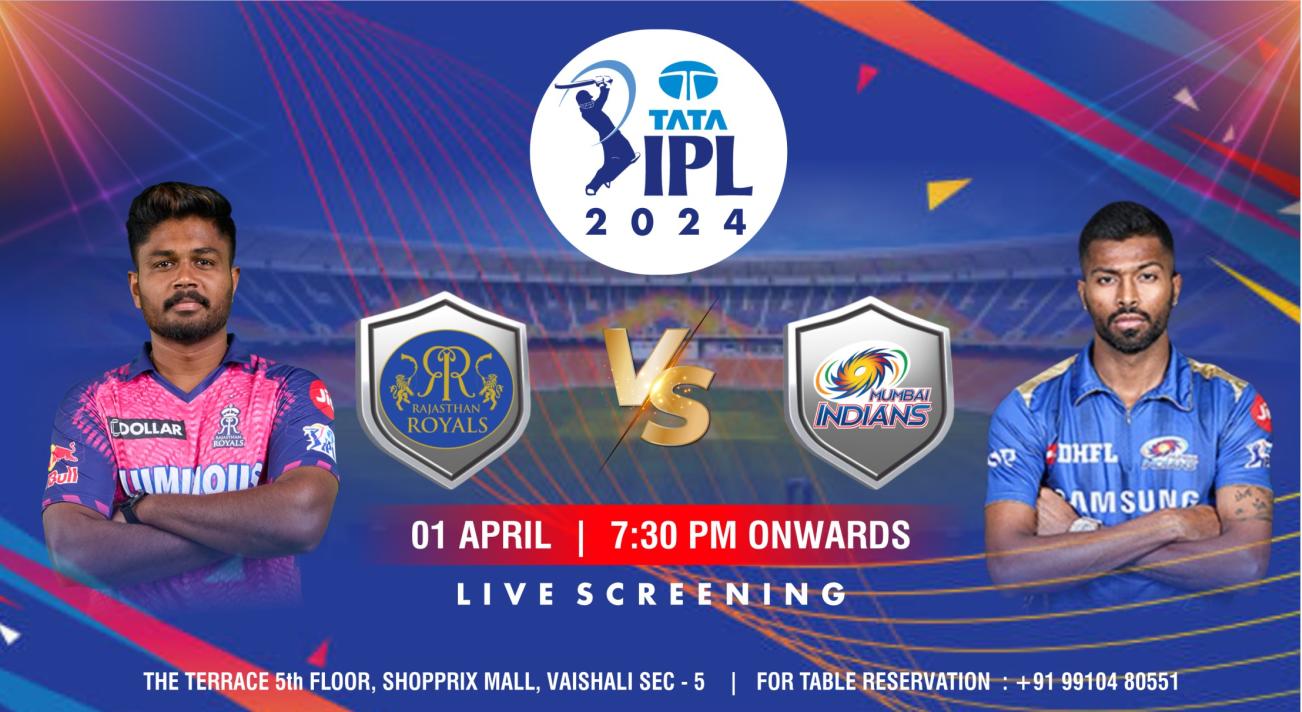 Mumabi indians vs Rajasthan Royals MI vs RR IPL 2024 (Screening)