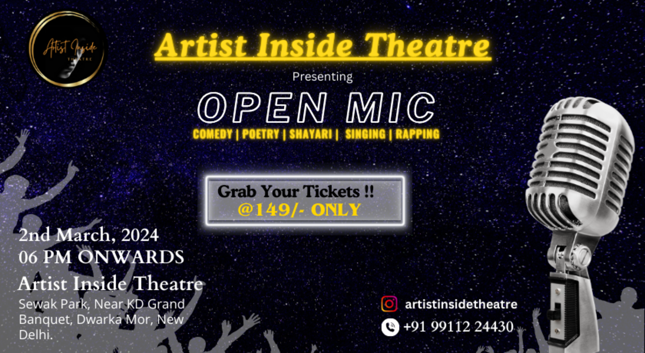 Open Mic - Comedy, Poetry, Shayari, Singing & More