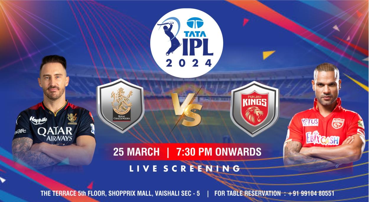 Punjab Kings (PBKS) vs Royal Challengers Bangalore (RCB) - TATA IPL 2024 - Tickets (Screening)