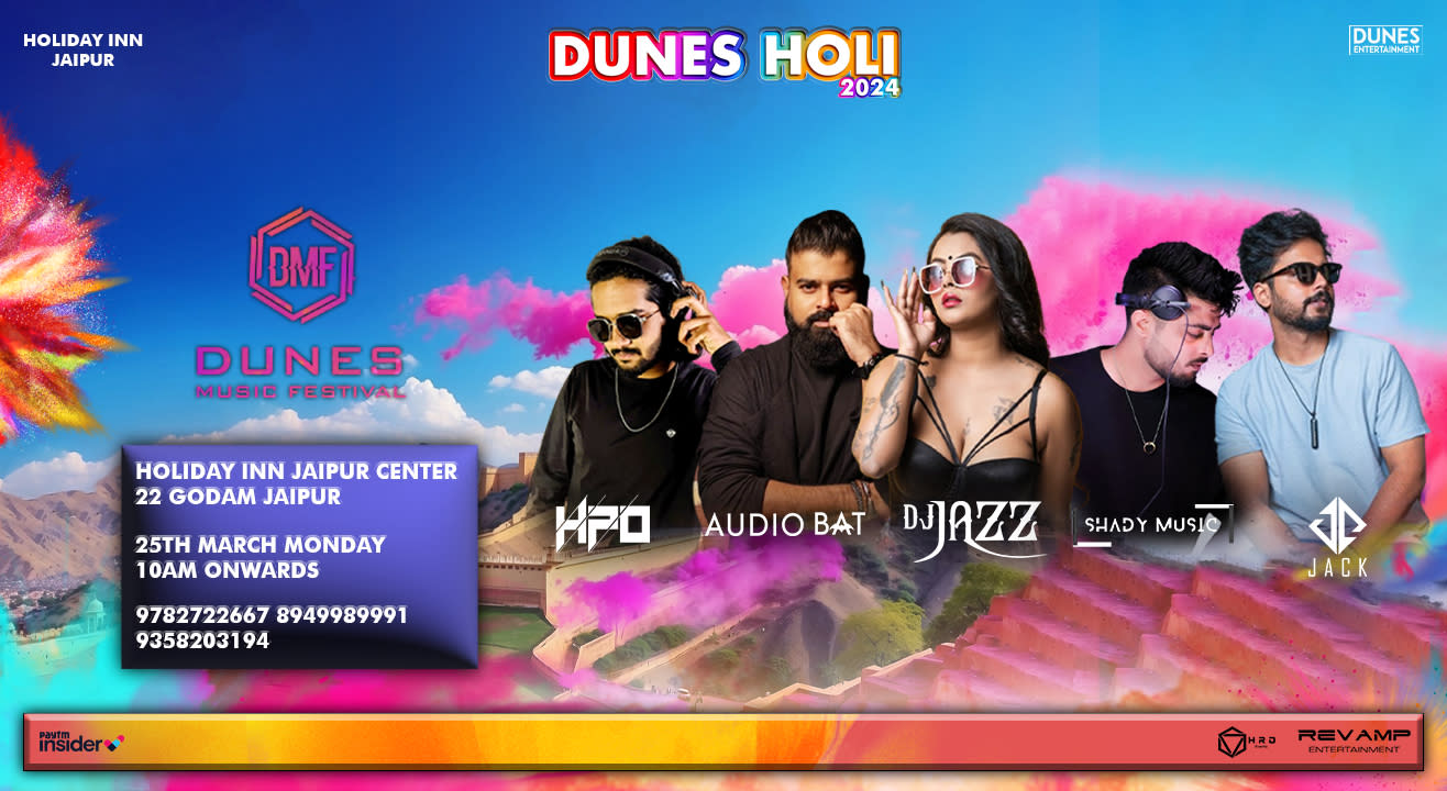 Dunes Holi 2024 - Holiday Inn | HOLI 2024