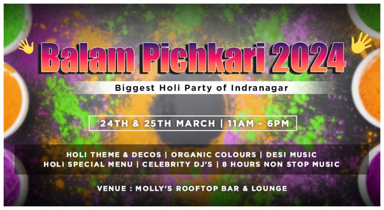 Balam Pichkari 2023 - Biggest holi Party of Indranagar | HOLI 2024