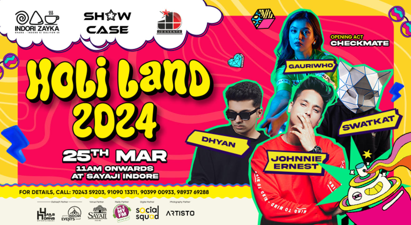 HOLI LAND INDORE AT SAYAJI HOTEL | HOLI 2024