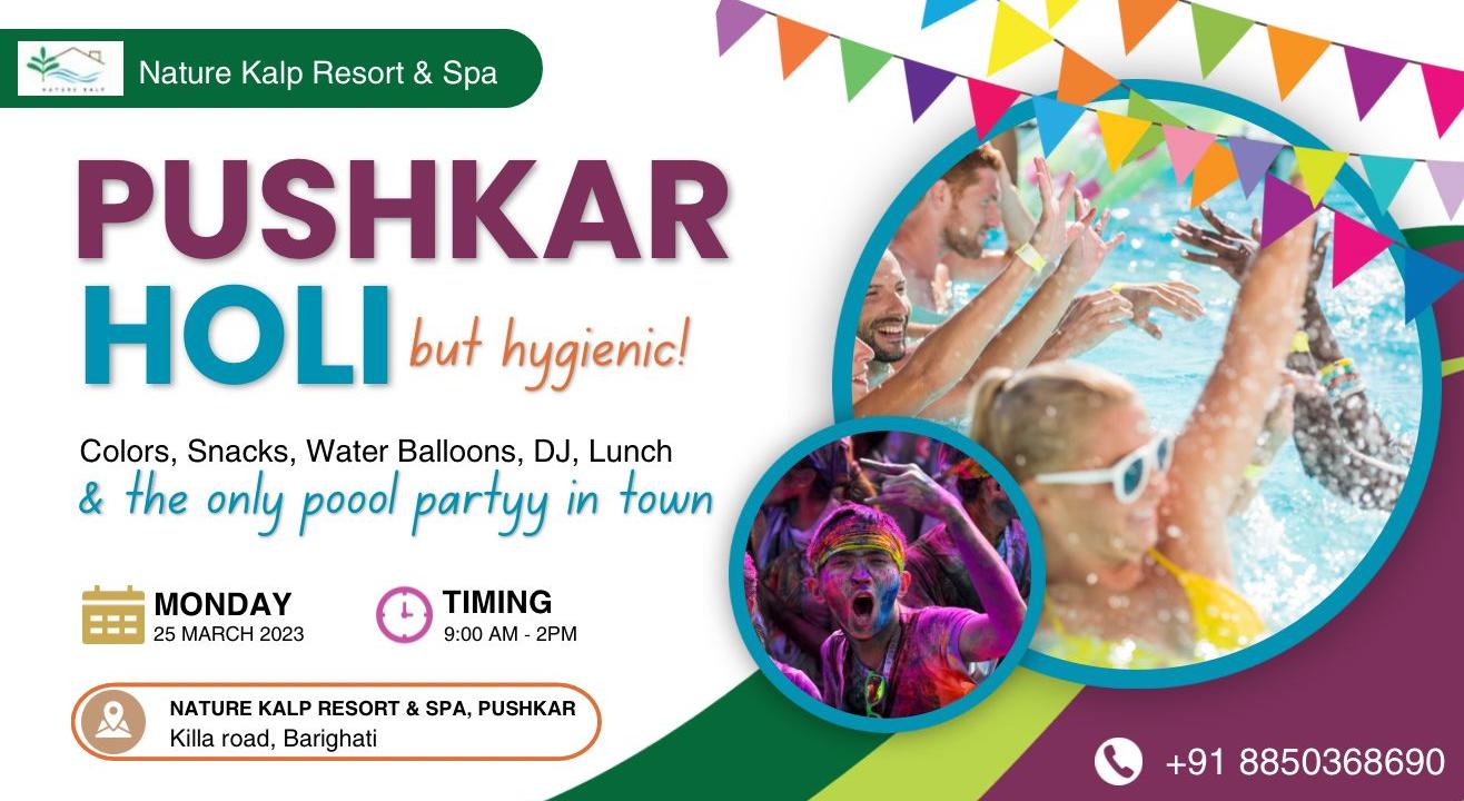 Pushkar Holi | Fun Pool Party | Clean & Hygienic | Best of 2024