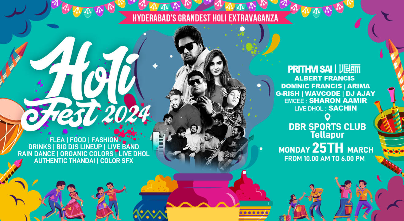 HOLI FEST 2024  | Hyderabad's Grandest Holi Extravaganza | HOLI 2024