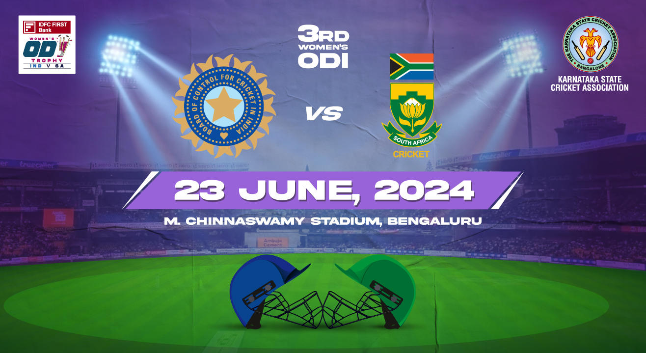 IDFC FIRST Bank Series 3rd Women's ODI: India vs South Africa, Bengaluru