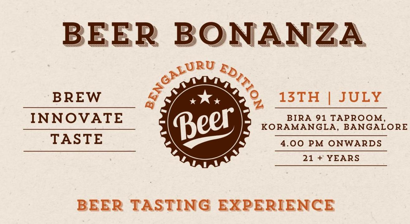 BEER BONANZA BY THE HAPPY HOUR - 13TH JULY