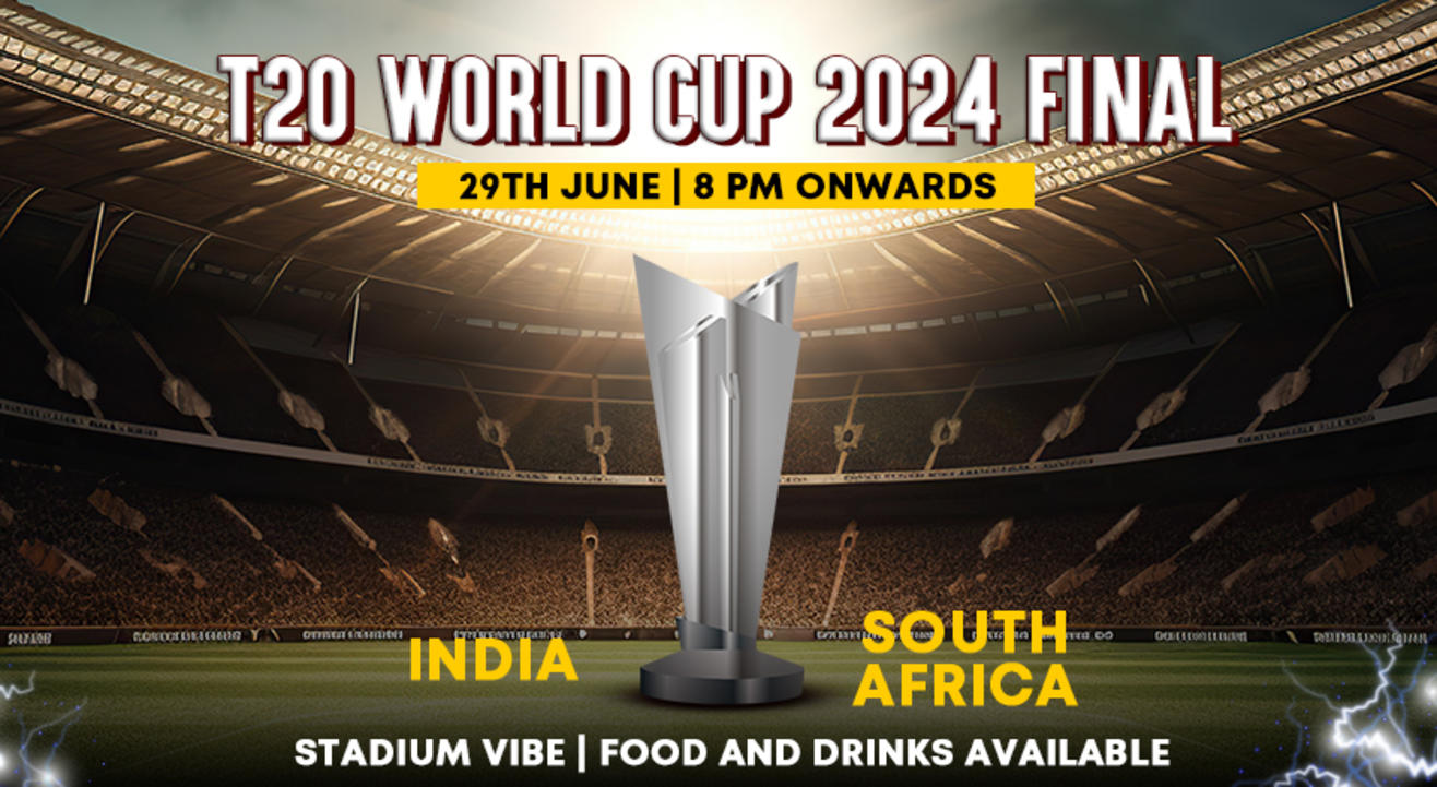 T20 WORLDCUP 2024 Final Live Screening at Hoot Cafe and brewery 