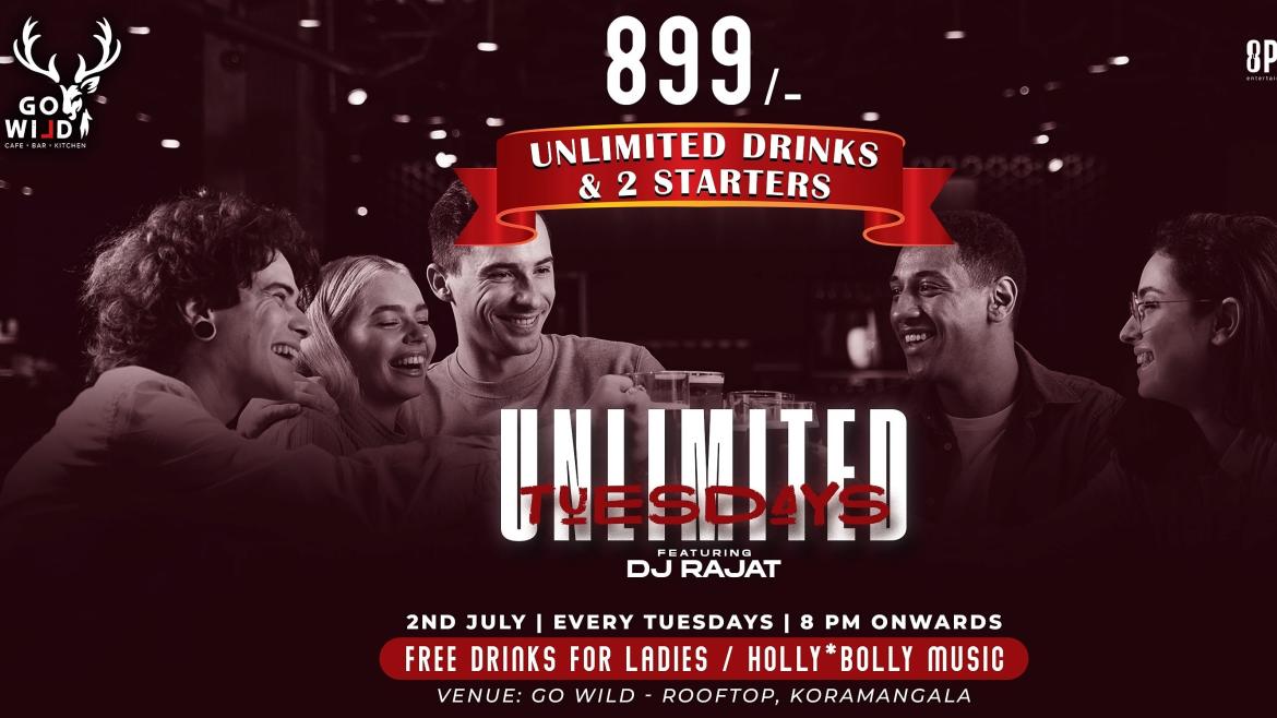 Unlimited Tuesdays @ Gowild rooftop Koramangala