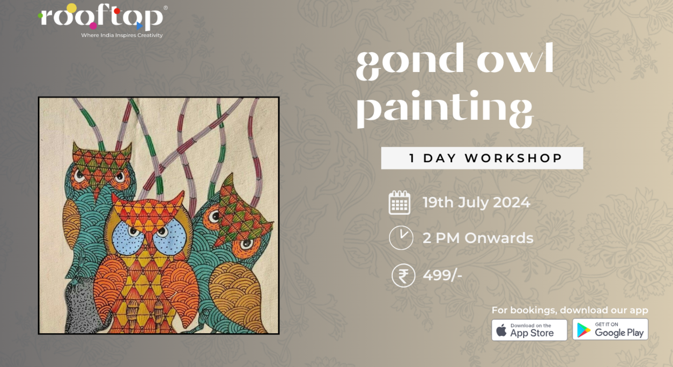 Gond Owl Painting