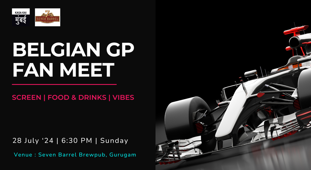 Belgian GP Fan Meet at Seven Barrel Brewpub, Gururgam | Screening