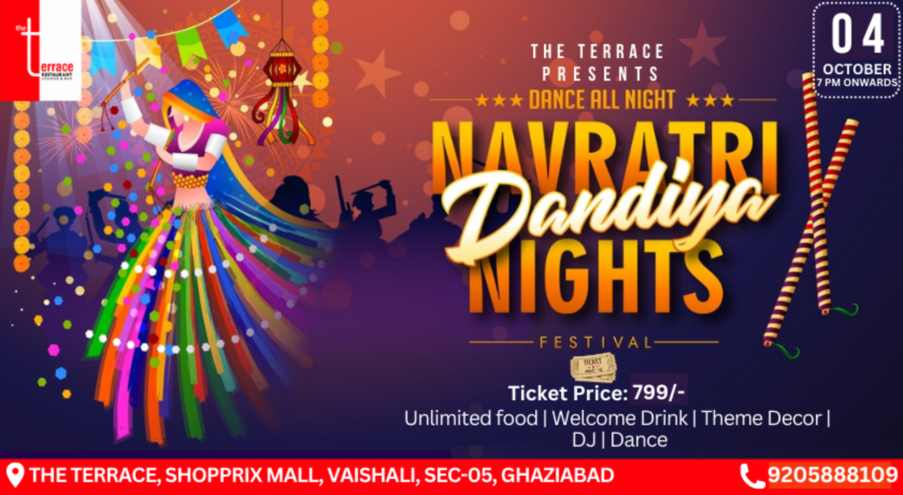 Dandiya Night | Greatest celebration at the biggest open rooftop in NCR | Navratri 2024