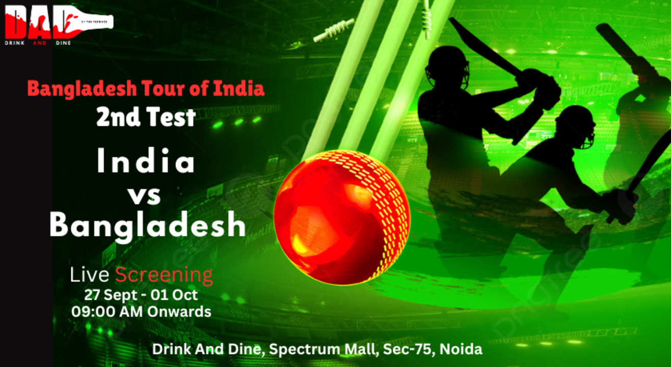 India vs Bangladesh 2nd Test (Live Screening) Navratri 2024 Event in