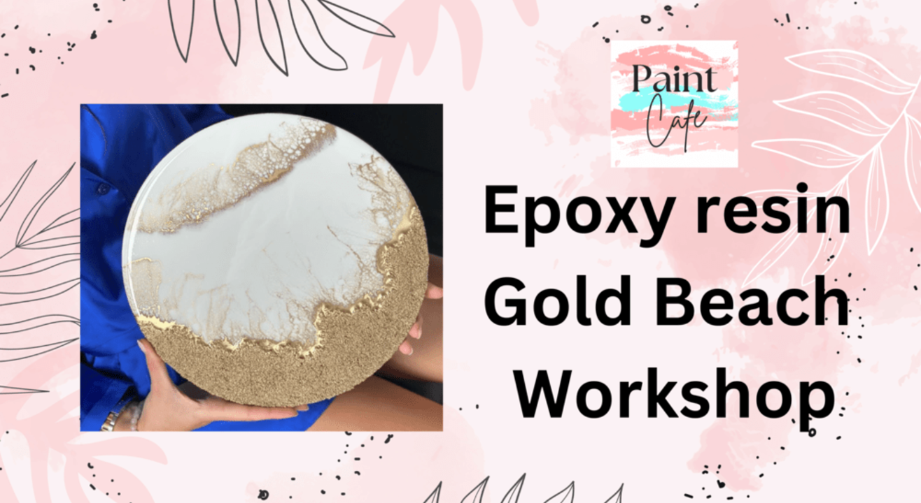 Epoxy Resin Gold Beach Wall-Hanging  Workshop