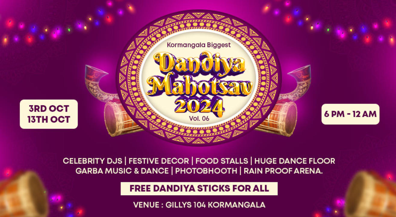 Kormangala Biggest Dandiya Mahotsav  | Navratri 2024