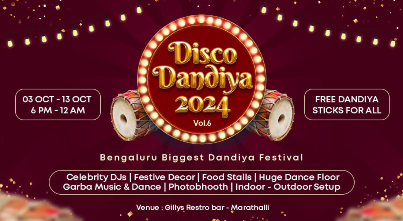 Disco Garba - Bengaluru Biggest Dandiya Festival | Navratri 2024