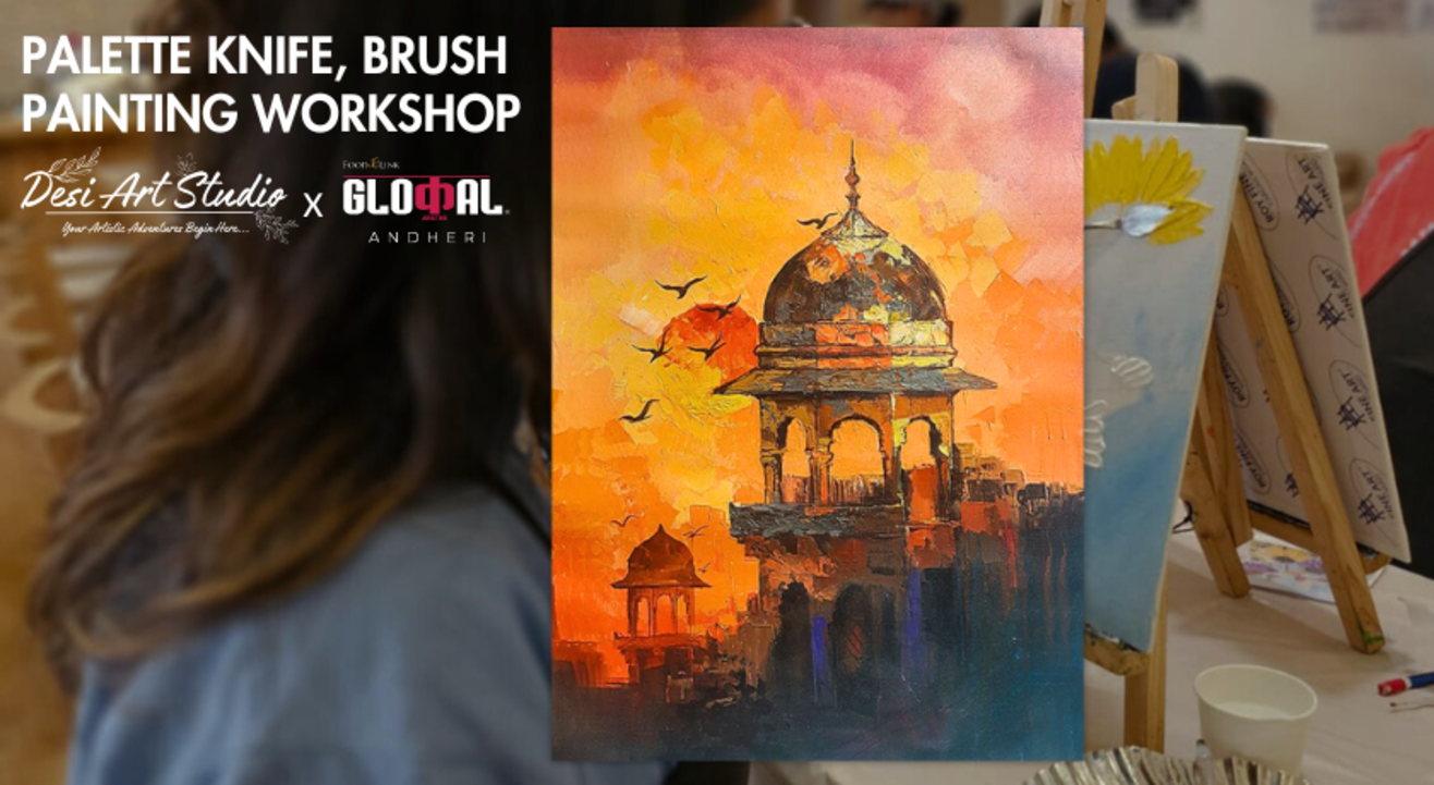 Palette Knife & Brush Painting - Desi Art Studio