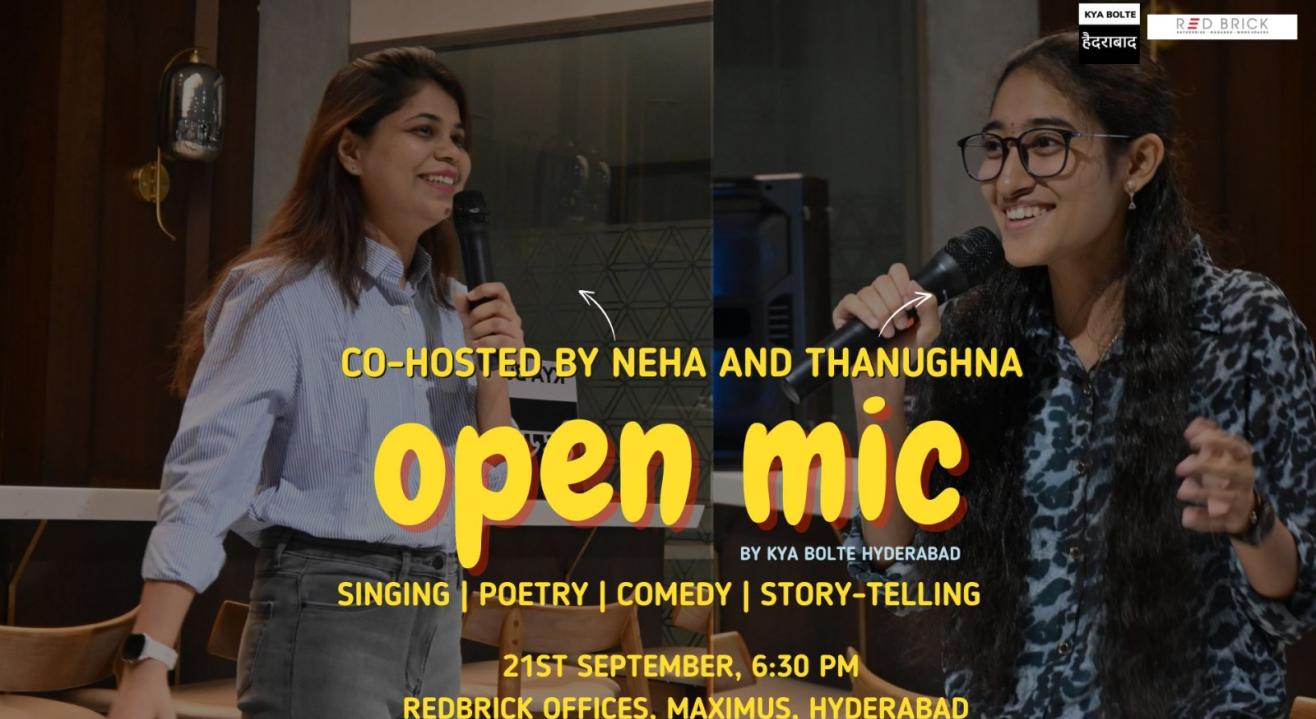 Open Mic By Kya Bolte Hyderabad in Maximus. Hyderabad