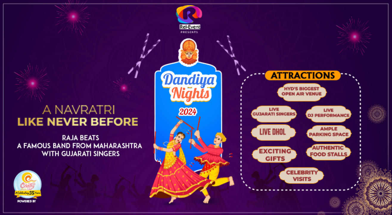 Dandiya Nights 2024 Hyd's Biggest Open Air Dandiya  | Navratri 2024