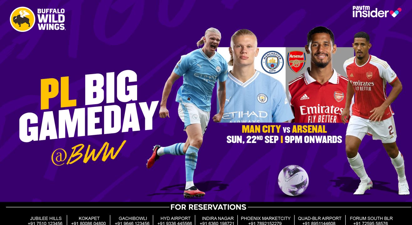 Man City vs Arsenal live screening | Premier League | BWW Kokapet