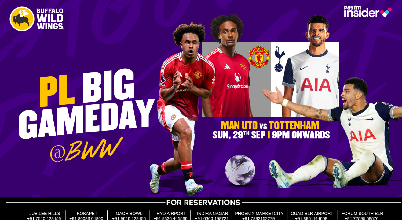 Man UTD vs Tottenham Live Screening | BWW Jubilee Hills