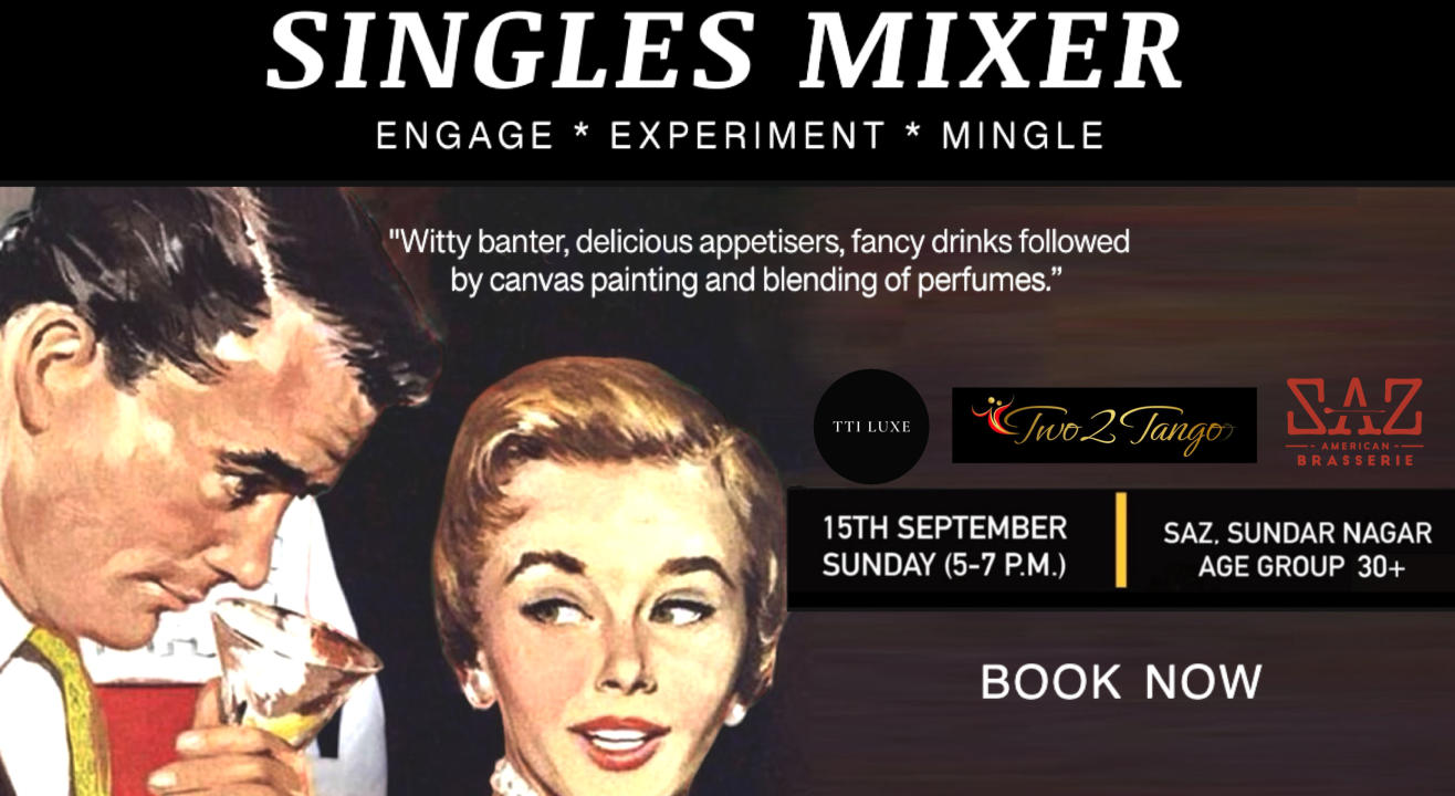 SINGLES MIXER EVENT BY  TTI LUXE & TWO2TANGO (DATING APP)