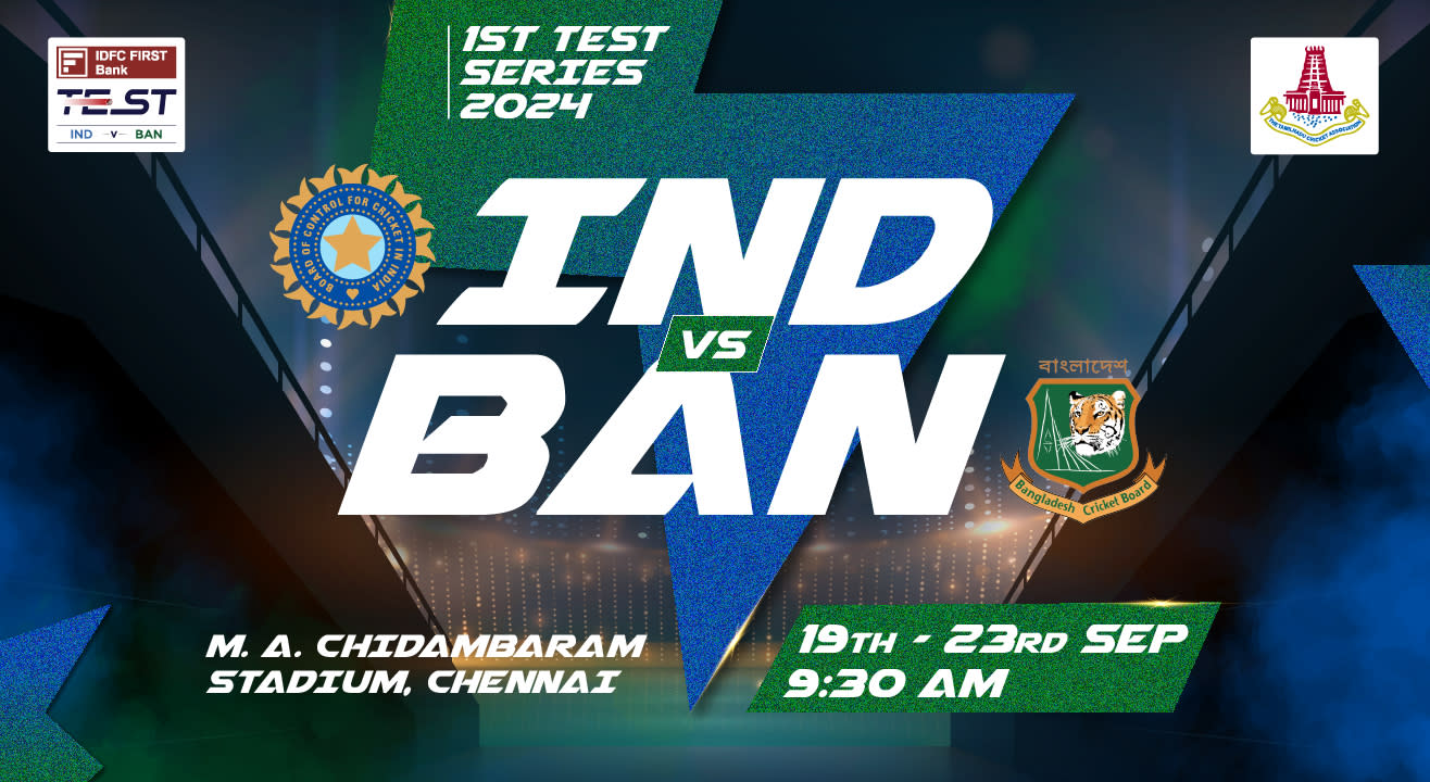 IDFC FIRST Bank Series 1st Test: India vs Bangladesh, Chennai (Season Ticket)