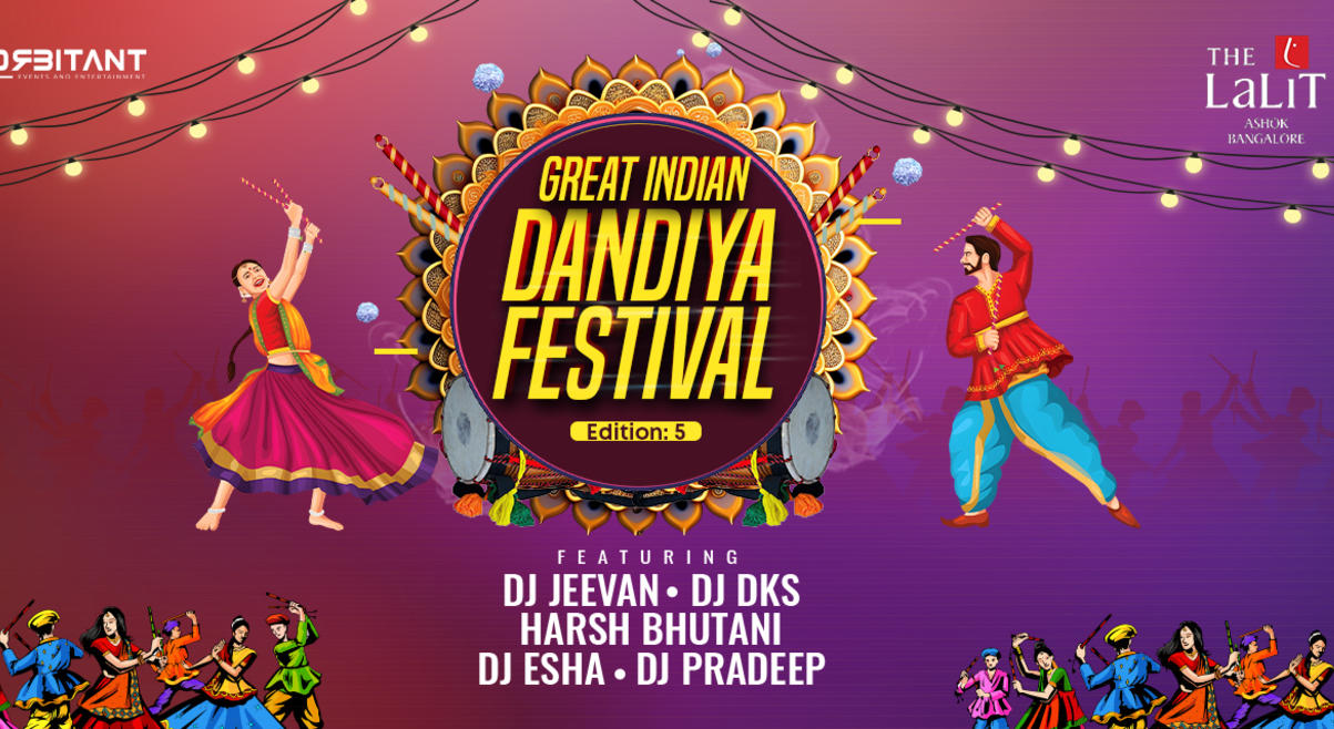 The Great Indian Dandiya Festival (S5) @ The Lalit Ashok on Oct 4th, 5th & 6th | Navratri 2024