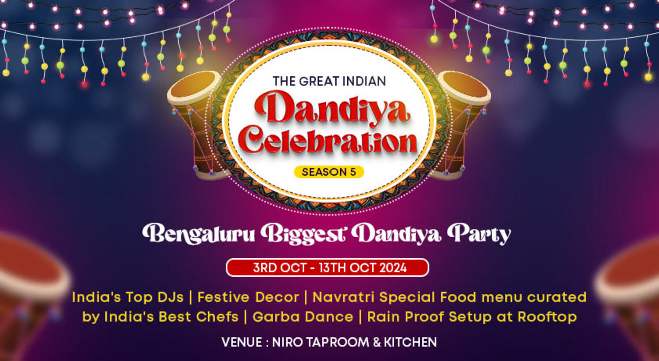 Hebbal's Biggest Dandiya Celebration at Niro Taproom & Kitchen | Navratri 2024