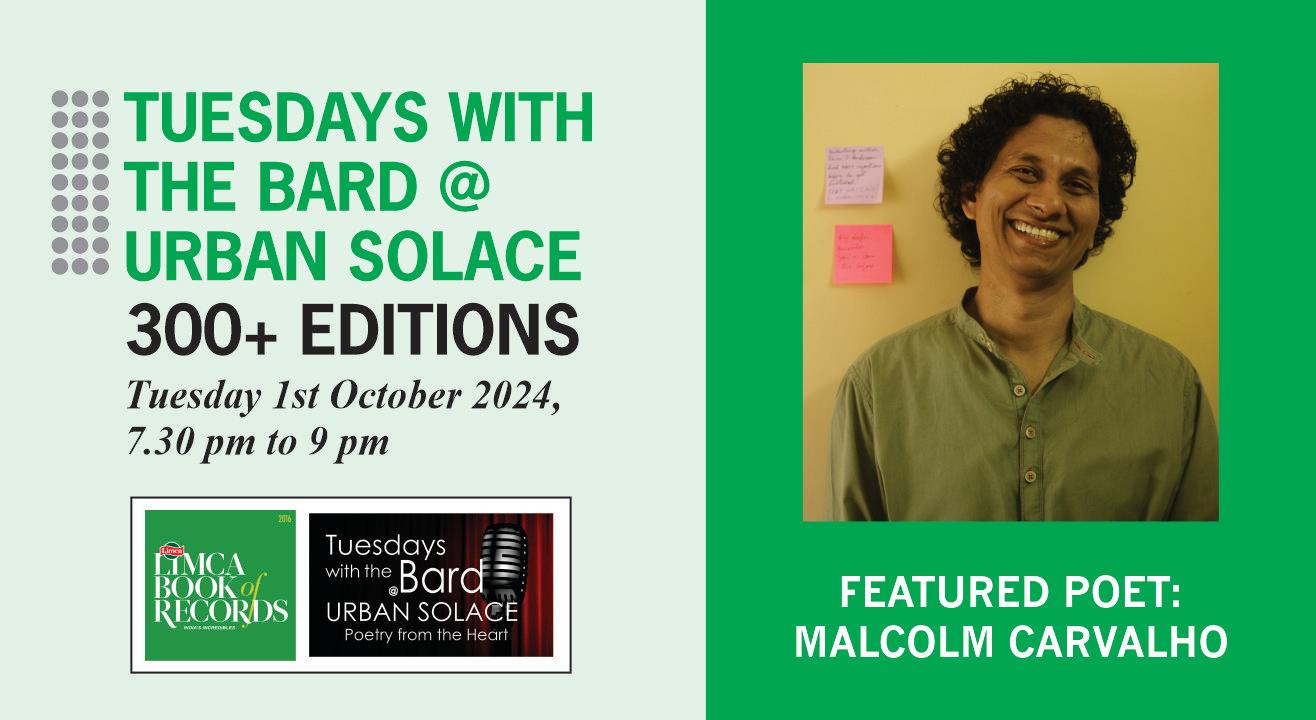 Tuesdays with the Bard @ Urban Solace features Malcolm Carvalho