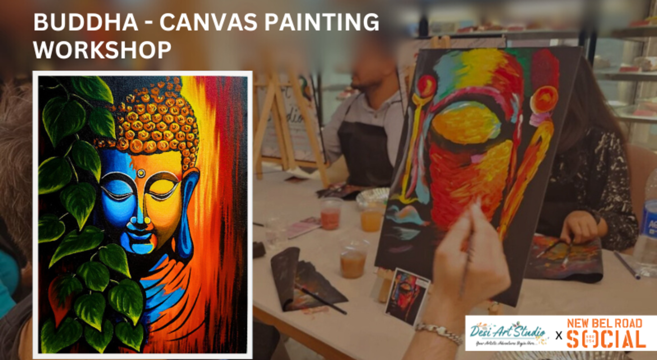 Buddha Canvas Painting Workshop - Desi Art Studio