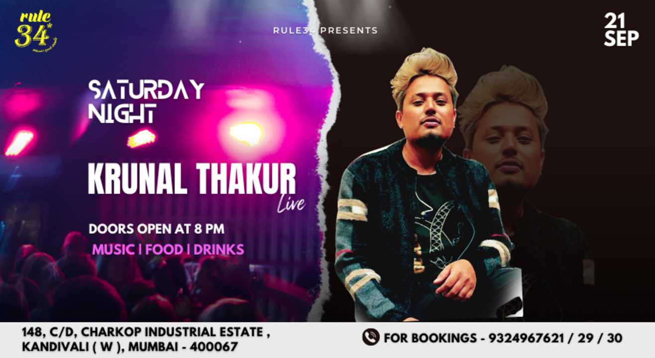 Krunal Thakur Live at Rule 34